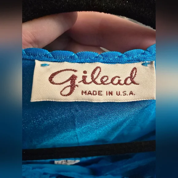 Vintage Gilead dress lingerie and robe, blue. Size xs-s - Picture 13 of 14